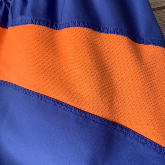 Fila Blue and Orange Shorts Drawstring Elastic Waist Gym Shorts Size Medium - Picture 9 of 11